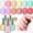 14Pcs Jelly Nail Polish Set, variant on SAVILAND 6pcs Ombre Nail Polish Sets: Charm Pink Blue Gold Purple Ombre Summer Fingernail Polish Colors Air Quick Dry Nail Polish Plant-base Castor Oil Natural Nail Polish Kit