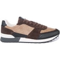 thumbnail image 2 of Guess Men's Lace Up Running Inspired Retro Trainers In Brown Size 12.5, 2 of 6