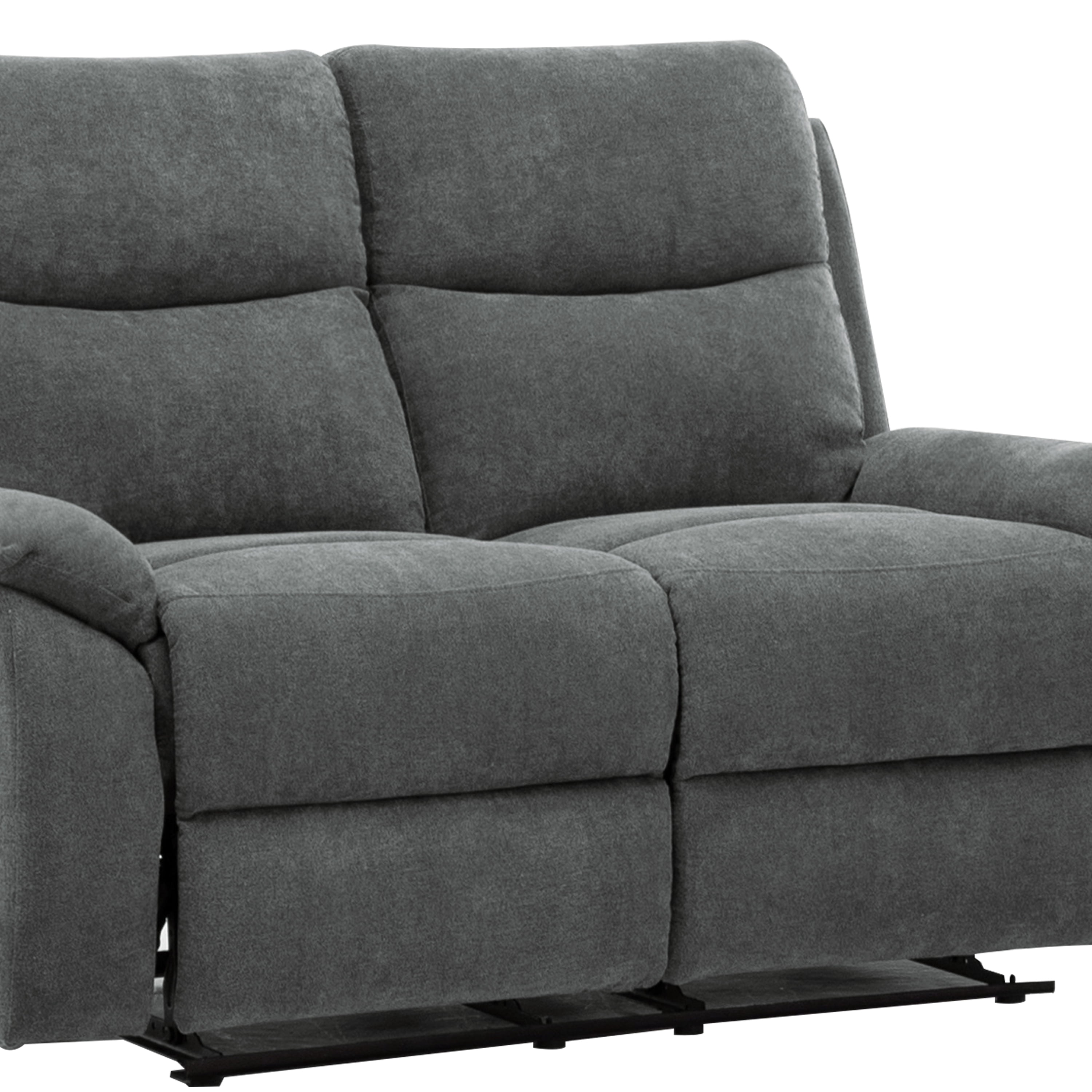 AC Pacific Ronald Contemporary Reclining Loveseat, Grey