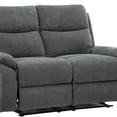 thumbnail image 5 of AC Pacific Ronald Contemporary Reclining Loveseat, Grey, 5 of 6