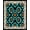 Black, Pattern 1, variant on ODIKA 2x3 Machine Washable Non-Slip Area Rug, Classic Interlocking Floral Lattice With Artisan Crafted Design High Traffic Rug, Black, 341018