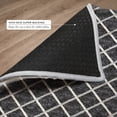 thumbnail image 6 of Addison Rugs Dream Shag Premium Machine Washable Transitional Lattice Black Rectangle Rug, 9' x 12', 6 of 8