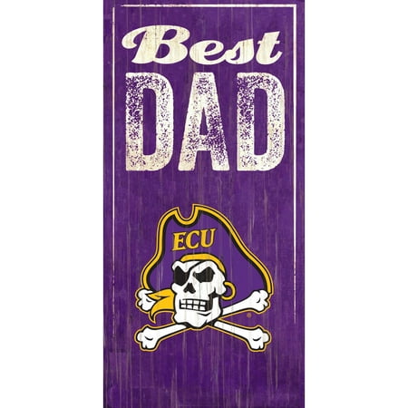 ECU Pirates 6'' x 12'' Best Dad Sign - No Size