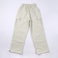 thumbnail image 4 of RUTAYY Toddler Cargo Pants For Girls Jogger Pants Casual Girl's Elastic Waist Trousers Pants With Pockets Cute Infants Pants, 4 of 7