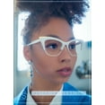 thumbnail image 4 of SA106 Women's Cat Eye Plastic Eyeglass Frames, White, 4 of 9