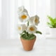 thumbnail image 3 of Adorno de interior con flores en maceta tejidas a mano, regalo cómodo para amigos Blanco, 3 of 9