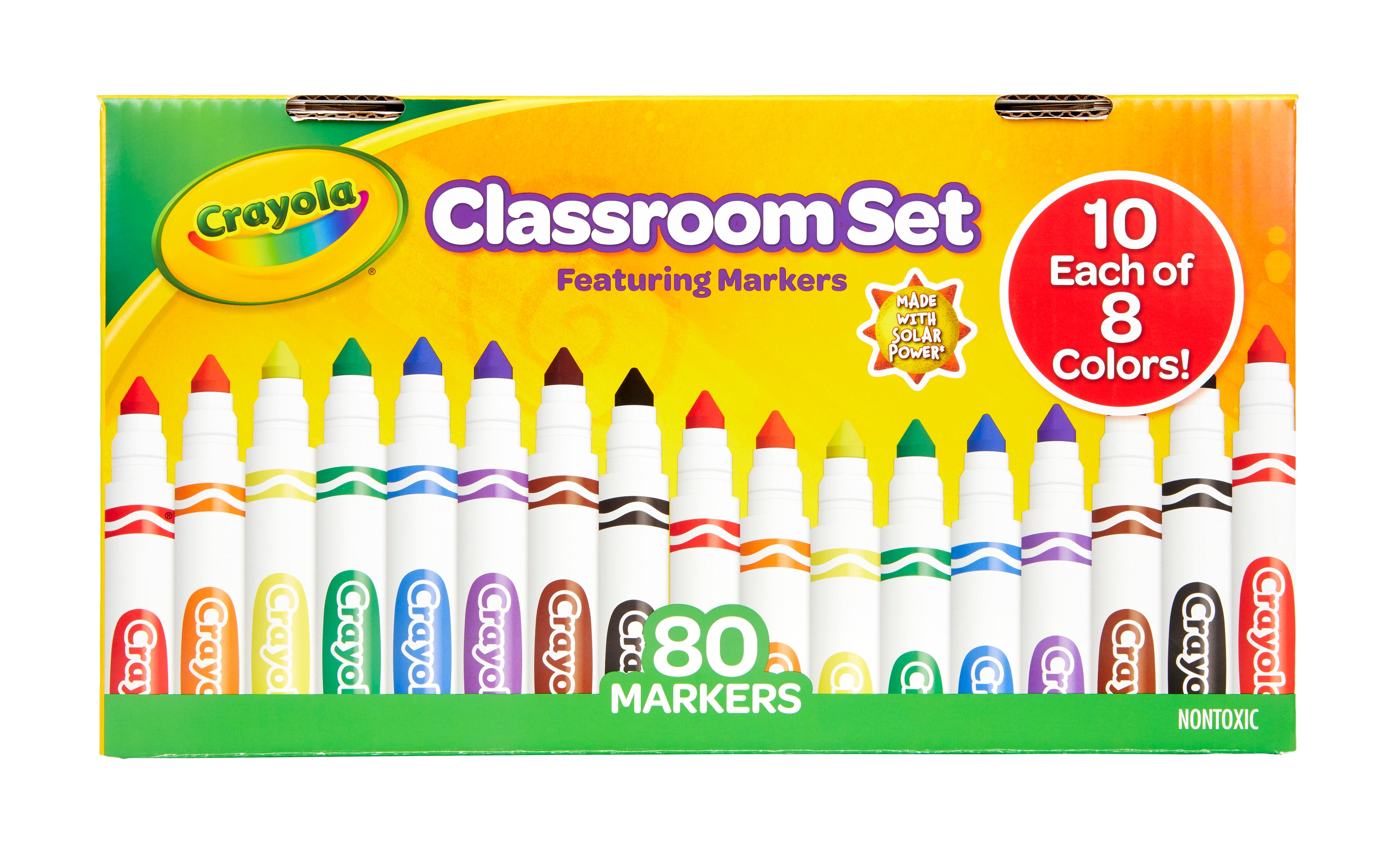 Crayola Classroom Set Broad Line Art Markers, Teacher Supplies, 80 Count
