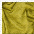 thumbnail image 4 of Soimoi Yellow Poly Georgette Fabric Notes Musical Instrument Fabric Prints By Yard 42 Inch Wide, 4 of 5
