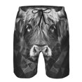 thumbnail image 3 of Fuzoiu Geometric Bull Design Print Men's Beach Shorts,Men's Swim Trunks,Quick Dry Board Shorts with Pockets,Men's Bathing Suits for Surfing, Running, and Casual Wear-X-Large, 3 of 6