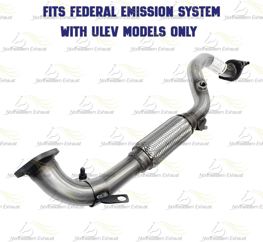 Northeastern Exhaust Stainless Steel Front Flex Pipe Fits 2007–2012 Hyundai Elantra 2.0L Federal Emission – Direct Fit
