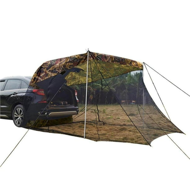 Advancent Carpa para maletero de coche al aire libre, toldo para acampar, senderismo, pesca, parasol, dosel reutilizable, red parasol automotriz, Almacenamiento y organización del hogar