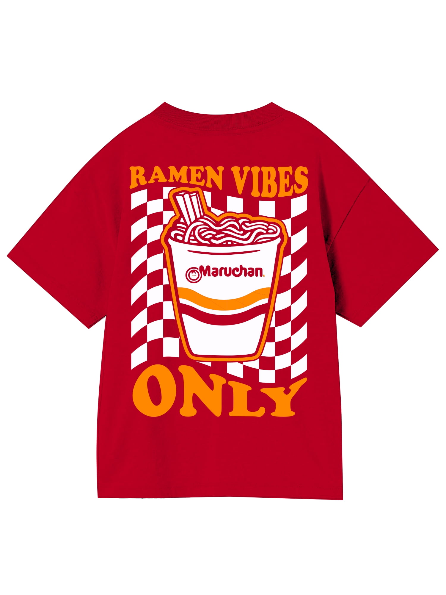 Maruchan, Boys' Elevated Front and Back Graphic T-Shirt, Ramen Vibes, Sizes 4-18