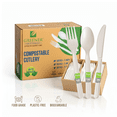 thumbnail image 5 of Greener Settings 300 Piece Compostable Disposable  Utensil Set - 100 Sets, 5 of 13