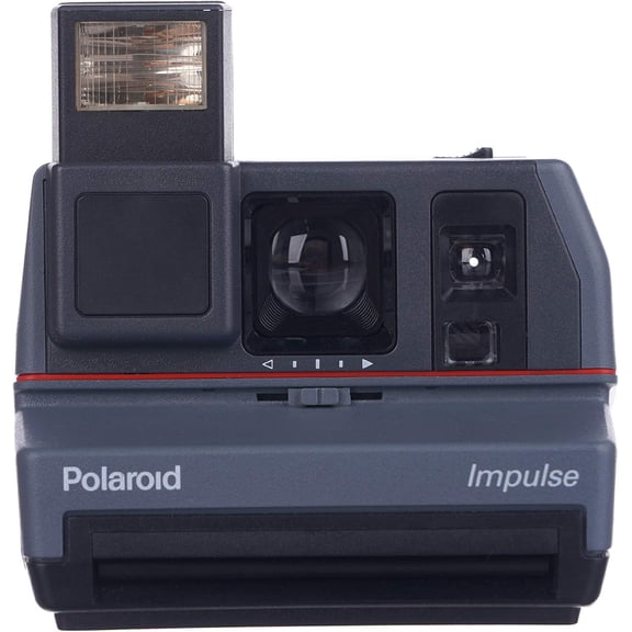 Restored Polaroid Impulse Portrait Instant Camera  Vintage 600 Series | Built-In Flash & Close-Up Portrait Lens | Uses Polaroid 600 Film (Refurbished)