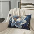 thumbnail image 6 of Fotbe Blue Golden Dream Lotus Pillow Cases - Envelope Closure - Luxury, Extra Soft, Cooling Pillow Covers - Wrinkle, Fade, Stain Resistant-20"x30", 6 of 8