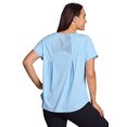 thumbnail image 3 of RBX Active Women's Plus Size Quick Dry Short Sleeve Workout Top with Mesh Panels, 3 of 5