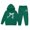 Q135 Dark Green, variant on Angala 2 Piece Outfits For Girls Hooded Long Sleeve Bowknot Print Sweatshirt With Jogger Pants Set Girls Autumn Daily Wear Clothes
