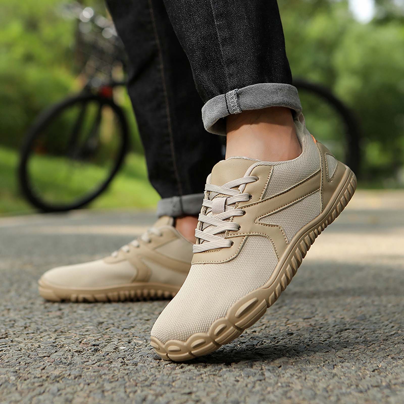 Women's Barefoot Shoes Slip-On Sneakers Wide Toe Box Minimalist Shoes for Walking Hiking Trail Running