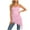 Pink, variant on Silk Lace Trim Camisole Tops for Women Satin Layering Asymmetrical Patchwork Cami Spaghetti Strap Tank Slip Top (Pink, M)