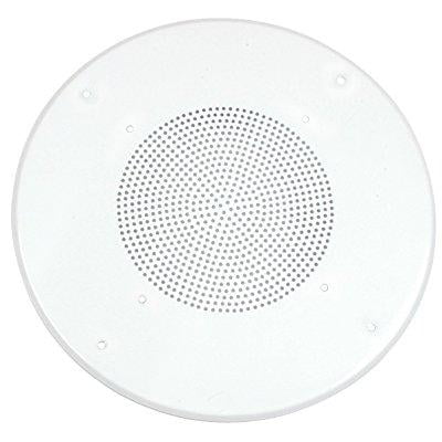 parts express white round commercial ceiling speaker grill for 8-inch