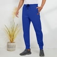 thumbnail image 2 of Men's Summer Quick-Dry Lightweight Casual Pants Beach Shorts Swim Trunks with Elastic Waist Drawstring for Outdoor Surfing Hiking Athletic Daily Wear Comfortable Fit | Ihhxva,Blue XL, 2 of 7