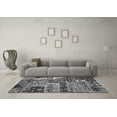 thumbnail image 3 of Ahgly Company Indoor Square Abstract Gray Modern Area Rugs, 5' Square, 3 of 4