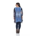 thumbnail image 3 of Plus Marlene Tunic Top Blue Multi 1X, 3 of 3