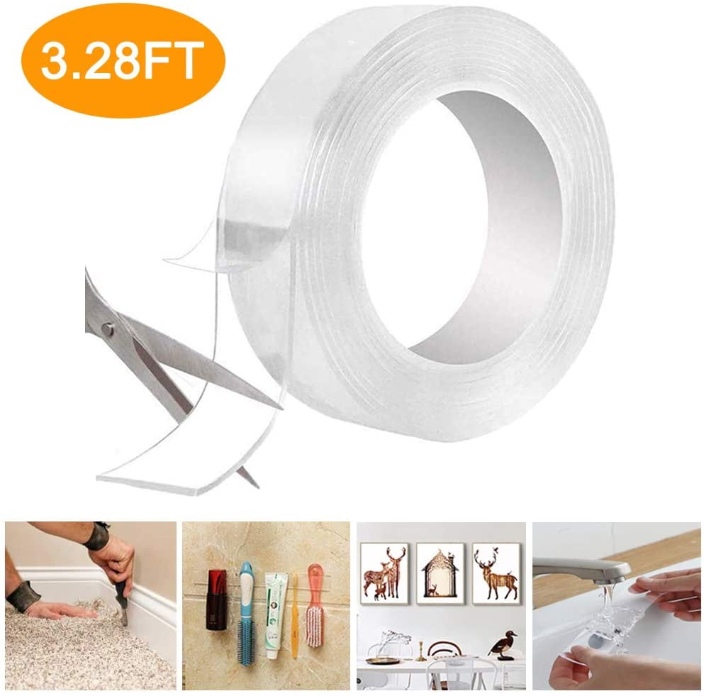  Weishuo Mounting Tape for Wall, Clear Removable Double