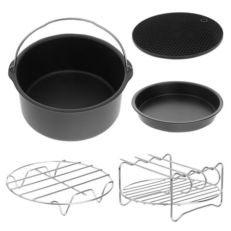 

NUOLUX 5pcs Air Fryer Accessories Baking Cake Pot Pizza Pan Grill Kitchen Tools