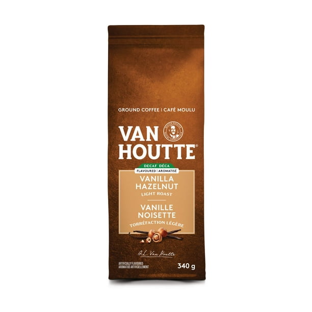 Van Houtte® Decaf Vanilla Hazelnut Light Roast Ground Coffee, 340 g