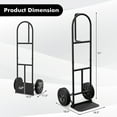 thumbnail image 3 of Gymax Heavy Duty Hand Truck Metal Dolly Cart w/ P-Handle & Rubber Wheels 770 LBS Max Load, 3 of 10