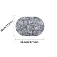 thumbnail image 3 of SLYNSHome Oval Shaped Thermal Insulation Pad, Heat-Resistant Tabletop Protector Mat, Non-Slip Grease-Proof Dining Placemat for Kitchen and Home Use,17.5*12 inch, 3 of 5