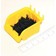 WallPeg Tool Board Accessories Plastic Pegboard Bins – Yellow Pegboard Bins 10 ea