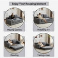 thumbnail image 5 of Jopath Floor Sofa Loveseat Sofa, Comfortable Deep Seat Sofa Bed, Modern Small Corduroy Couch Reversible Cushion With Pillows For Living Room Bedroom,Dark-Grey, 5 of 11