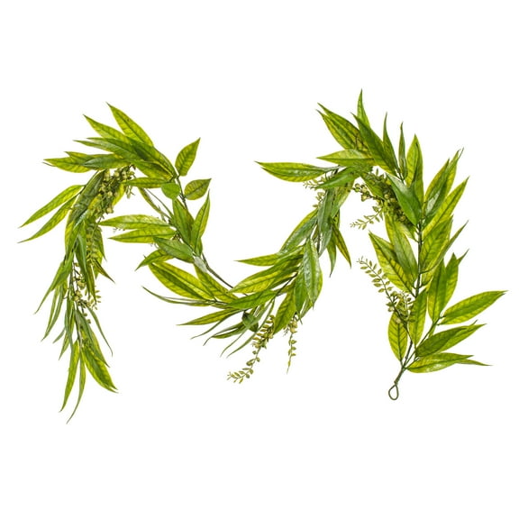 Vickerman 6' Artificial Green Willow Garland.