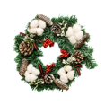 thumbnail image 3 of 30CM Christmas Garlands Xmas Wreath Ornaments Christmas Pendants Wall Hanging Door Christmas Decor For Home New Year, 3 of 5