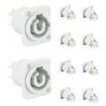 thumbnail image 4 of 10 Uds Conector Powercon 3 Pines 20A 250V Enchufe de Panel Altavoz Potencia Hembra para IluminacióN Escenario Pantalla LED, Gris, 4 of 5
