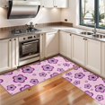 thumbnail image 3 of Kitchen Rugs Sets Of 2,Pioneer Flower Floral Print Pattern Anti Fatigue Kitchen Mat Rugs Non Slip Washable,Decorative Kitchen Floor Mats for Kitchen,Sink,Laundry,17"X47", 3 of 5