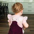 thumbnail image 2 of Tiny Twinkle - Baby - Mess-Proof Apron Bib Ruffle - Waterproof - Machine Washable - Unicorn Confetti, 2 of 4