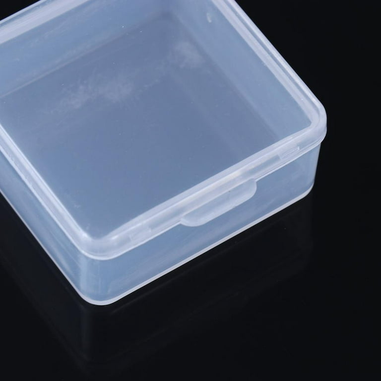 5 Pcs Detachable Transparent Plastic Divided Storage Case & Nail Art Empty  Divided Boxes Rhinestone Storage Box