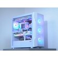 thumbnail image 2 of SAMA S40 White ATX Mid Tower Case - High Airflow, 4x 120mm ARGB PWM Fans, Tempered Glass, Mesh Front, Type-C, Supports ATX/M-ATX/ITX & 4090 GPUs - Computer Case, 2 of 7