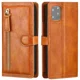 thumbnail image 3 of Funda de cuero de lujo con cremallera y soporte para tarjetas para iPhone 16 Pro Max 15 14 13 12 11 Pro MAX SE 2020 2022, 3 of 5