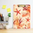 thumbnail image 2 of FORMRS Acrylic Clipboard with Low Profile Clip Standard A4 Letter Size, 12.5" x 9", Red Starfish, 2 of 8