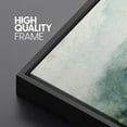 thumbnail image 5 of IDEA4WALL Framed Canvas Wall Art Misty Green Forest Landscape Watercolor Botanical Wilderness Scene Rustic Spring Nature Scenery Artwork for Living Room, Bedroom, Office - 16"x24" Black, 5 of 5