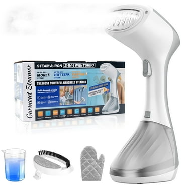 Aonhom Steamer for Clothes, Handheld Clothes Steamer with 260ml Water Tank, 1300W Portable Travel Garment Steamer, White