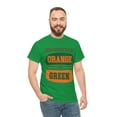 thumbnail image 3 of DJH Apparel | Easily Distracted By Orange & Green Sports Unisex Cotton Tee, 3 of 6