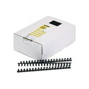 52327 Fellowes Plastic Comb Bindings, 5/8" Diameter, 120 Sheet Capacity, Black, 100 Combs/Pack