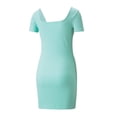 thumbnail image 2 of Vestido Puma Classics Ribbed para Mujer 531615-76 turquesa XS, 2 of 2