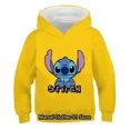 thumbnail image 3 of Sudadera con capucha Kawaii para niñas, sudadera con capucha de Lilo y Stitch para niños, sudadera con letras para bebés, ropa informal de Anime Manga para niñas y niños, 3 of 5