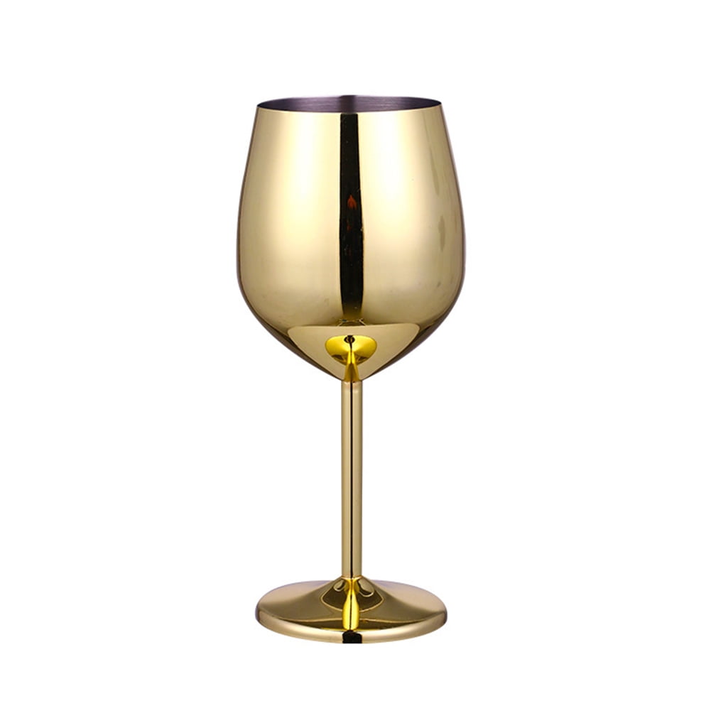Stainless Steel Party Glass Bar White Red Wine Champagne Glassware Camping 